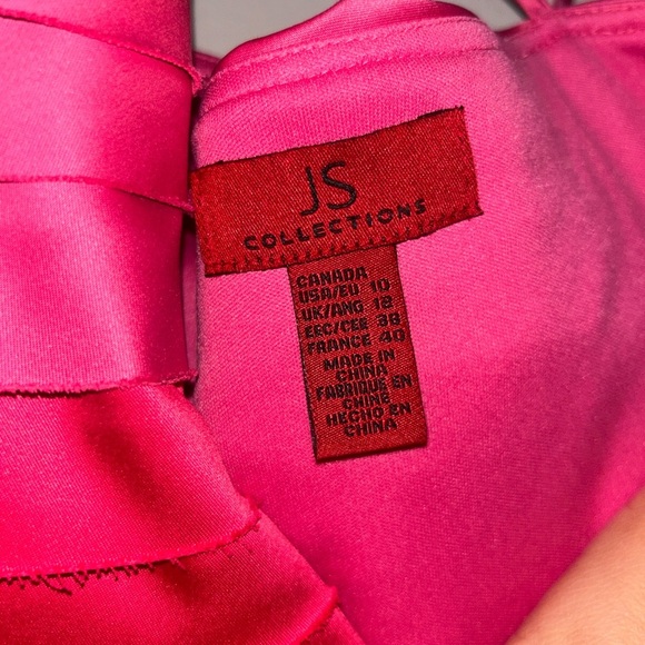 JS Collections Pink Strapless Evening Dress - Picture 4 of 4